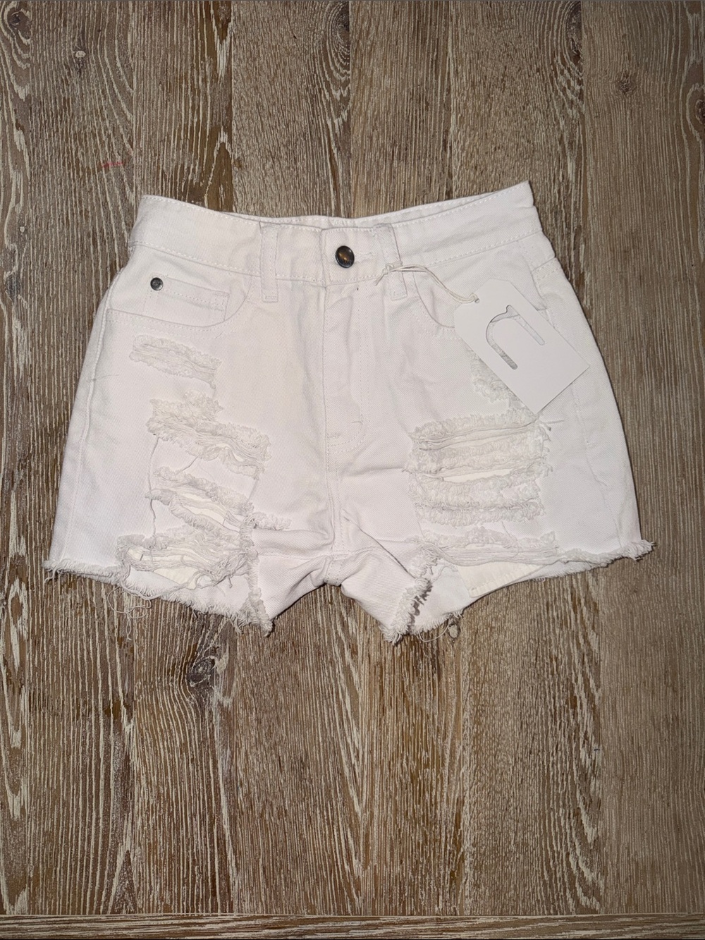 White Nature Denim Women’s Shorts